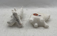 Load image into Gallery viewer, Lot Of 2 Pcs Assorted White Engraved Different Style Decorative Figurines