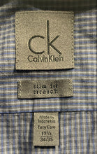Load image into Gallery viewer, Calvin Klein Mens Multicolor Printed Slim Fit Dress Shirt Size 17.5 34/35