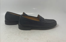 Load image into Gallery viewer, Sebago Mens Black Leather Moc Toe Slip-On Penny Loafer Shoes Size 7