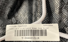 Load image into Gallery viewer, Frederick's Of Hollywood Womens Gray Snakeskin Print Zip Bodysuit Size S W/ Tag