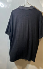 Load image into Gallery viewer, Van Heusen Mens Black & Gray Check Short Sleeve Spread Collar Polo Shirt Sz 2XL