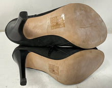 Load image into Gallery viewer, Aldo Womens Gorgeous Periera Black Leather Cone Heel Ankle Booties Size 8