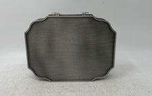 Load image into Gallery viewer, Zhen Zhu Silver-Tone Jewelry Storage Hinged Square Trinket Box Collectible