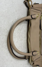 Load image into Gallery viewer, Juicy Couture Womens Beige Leather Outer Pocket Shoulder Strap Satchel Bag