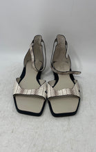 Load image into Gallery viewer, Franco Sarto Womens Elisa White Animal Print Ankle Strap Sandals Size 9.5 M