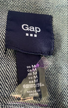 Load image into Gallery viewer, Gap Mens Blue Denim Dark Wash Long Sleeve Two Pockets Button Front Jacket Size M