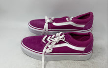 Load image into Gallery viewer, Vans Womens Ward Off The Wall 721356 Pink White Lace-Up Sneaker Shoes Size 10.5