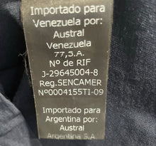 Load image into Gallery viewer, Authentic Carolina Herrera Womens Dark Blue Cotton Ringer T-Shirt Size Medium