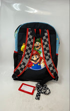 Load image into Gallery viewer, Super Mario Kids Multicolor Animation Character Print Adjustable Strap Backpack