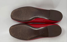 Load image into Gallery viewer, Authentic Tory Burch Womens Red Round Toe Slip-On Ballet Flats Size 9