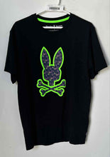 Load image into Gallery viewer, Psycho Bunny Mens Black Cotton Short Sleeve Crew Neck Graphic T-Shirt Size 5
