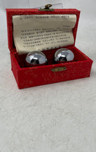 Load image into Gallery viewer, Vintage Set Of 2 Pcs Silver-Tone Traditional Chinese Baoding Balls With Box