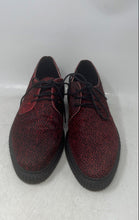 Load image into Gallery viewer, Topman Mens Red Black Animal Print Real Leather Oxford Dress Shoes Size EUR 40
