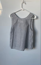Load image into Gallery viewer, J.Crew Womens Black White Striped Sleeveless Round Neck Tank Top Size XS