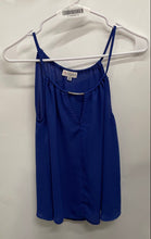 Load image into Gallery viewer, Guess Womens Blue Keyhole Neck Sleeveless Pullover Camisole Blouse Top Size XS