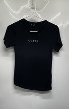 Load image into Gallery viewer, Guess Womens Black Short Sleeve Crew Neck Pullover T-Shirt Size Medium
