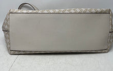 Load image into Gallery viewer, DKNY Womens Ivory Monogram Print Magnetic Shoulder Strap Medium Tote Bag