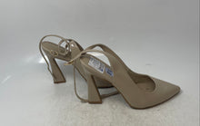 Load image into Gallery viewer, Nine West Womens Teapot Beige Pointed Toe Buckle Ankle Strap Sandals Size 8.5M