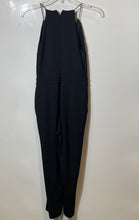 Load image into Gallery viewer, Express Womens Black Lace Sleeveless Back Zip One-Piece Jumpsuit Size XS
