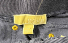 Load image into Gallery viewer, Michael Kors Womens Blue Flat Front Regular Fit Skinny Leg Trouser Pants Size M