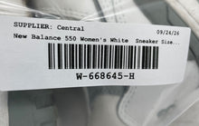 Load image into Gallery viewer, New Balance Unisex 550 BBW550BG White Lace-Up Sneaker Shoes Size W8.5 M7 B