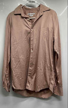 Load image into Gallery viewer, Zara Mens Pink Long Sleeve Spread Collar Slim Fit Button-Up Shirt Size Medium