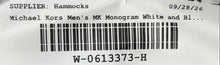 Load image into Gallery viewer, Michael Kors Mens White Black Monogram Print Long Sleeve Button-Up Shirt Size S