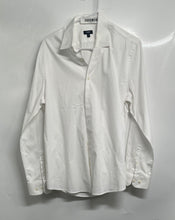 Load image into Gallery viewer, Express Mens White Long Sleeve Slim Collared Button-Up Shirt Size Medium