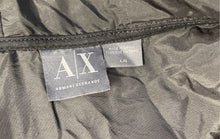 Load image into Gallery viewer, Armani Exchange Mens Gray Black Long Sleeve Pockets Full Zip Hoodie Size Large