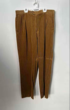 Load image into Gallery viewer, Lacoste Mens Brown Corduroy Slash Pockets Pleated Wide-Leg Ankle Pants Size 46