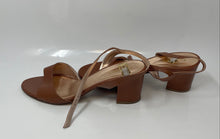 Load image into Gallery viewer, Casanova Womens Brown Leather Open Toe Chunky Heel Ankle Strap Sandals Sz EUR 39