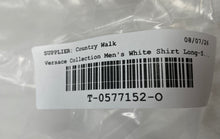 Load image into Gallery viewer, Authentic Versace Collection Mens White Cotton Long Sleeve Dress Shirt Size 44