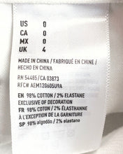 Load image into Gallery viewer, American Eagle Outfitters Womens White Stretch Distressed A-Line Skirt Size 0