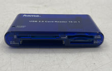 Load image into Gallery viewer, Hama USB 2.0 Writer 19 In 1 Blue Multi Slots Digital Card Reader Not Tested