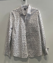 Load image into Gallery viewer, Express 1MX Mens White Floral Print Long Sleeve Slim Fit Button-Up Shirt Size L