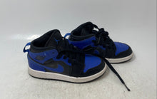 Load image into Gallery viewer, Nike Kids Air Jordan 1 Mid 640734-077 Black Blue Lace-Up Sneaker Shoes Size 11C
