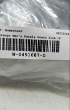 Load image into Gallery viewer, Durango Mens Purple Leather Round Toe Mid-Calf Cowboy Western Boots Size 10 D