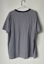 Load image into Gallery viewer, Brooks Brothers Mens Black White Striped Short Sleeve Pullover T-Shirt Size XXL