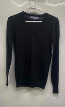 Load image into Gallery viewer, Brunella Gori Womens Black Merino Wool Long Sleeve Pullover Sweater Size Small