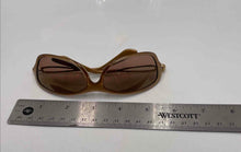 Load image into Gallery viewer, Authentic Silhouette Women's Caramel Gold Tone Wrap Sunglasses