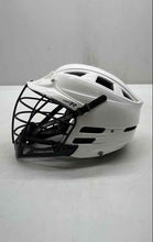 Load image into Gallery viewer, Cascade Youth CS-R White Lacrosse Protective Helmet With Silver Mask Size S/M