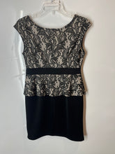 Load image into Gallery viewer, AA Studio AA Womens Black White Floral Sleeveless Sheath Dress Size 6P