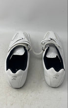 Load image into Gallery viewer, Roknemo Mens White 3 Bolt Round Toe Low Top Hook And Loop Cycling Shoes Size 8.5