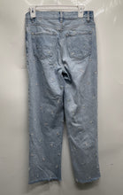 Load image into Gallery viewer, Playboy By Pacsun Womens Denim Light Wash Embroidered Straight Leg Jeans Size 26