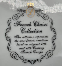 Load image into Gallery viewer, Limoges French Chairs Empire Style XVIII Century Collection Collector Plate