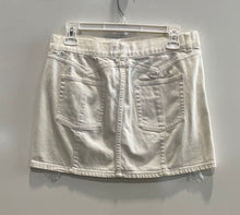 Load image into Gallery viewer, Armani Exchange Womens White Denim Regular Fit Short Mini Skirt Size 4