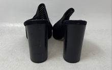 Load image into Gallery viewer, Aldo Womens Black Perforated Open Toe Slip-On Block Mule Heels Size 7.5