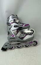 Load image into Gallery viewer, Roller Derby Unisex Elite Series Aerio Q60 White Gray Purple Inline Skates Sz 7