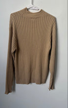 Load image into Gallery viewer, Timberland Womens Beige Long Sleeve Crew Neck Ribbed Pullover Sweater Size M