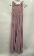 Load image into Gallery viewer, Zara Womens Mauve Sleeveless Round Neck Regular Fit Open Back Maxi Dress Size S